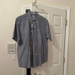 L.L. Bean Men's Large Blue Striped Shirt